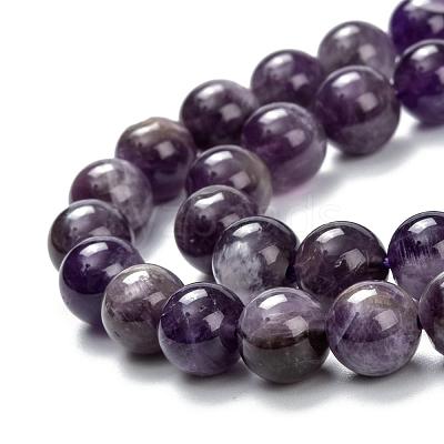Natural Chevron Amethyst Beads Strands G-S030-7.5mm-1