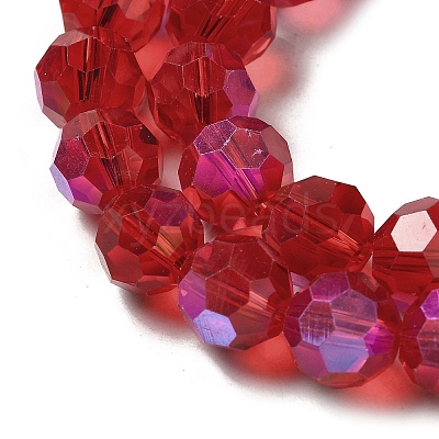 Electroplate Transparent Glass Beads Strands EGLA-A035-T10mm-L01-1