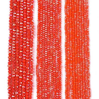 Electroplate Glass Beads Strands EGLA-A044-P2mm-B03-1