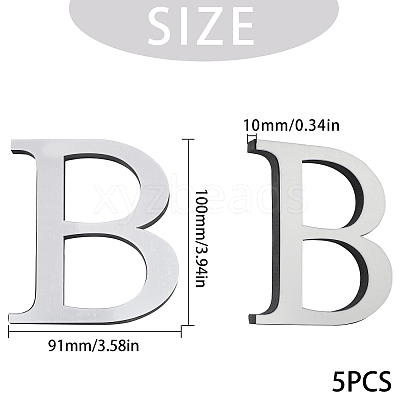 Acrylic Mirror Wall Stickers Decal DIY-CN0001-13A-B-1