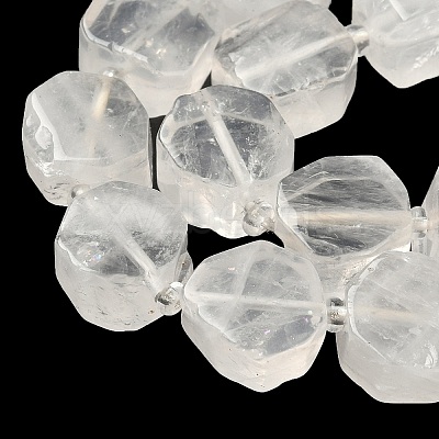 Natural Quartz Crystal Beads Strands G-I394-D27-1