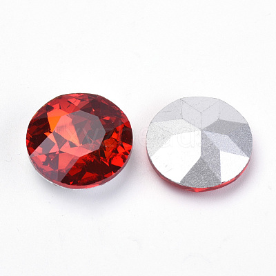 Pointed Back Glass Rhinestone Cabochons RGLA-T029-10mm-05-1