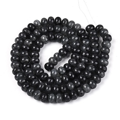 Baking Paint Crackle Glass Beads Strands DGLA-N020-01A-08-1