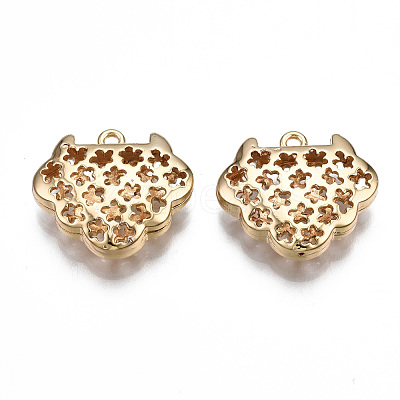 Brass Pendants KK-S356-383G-NF-1