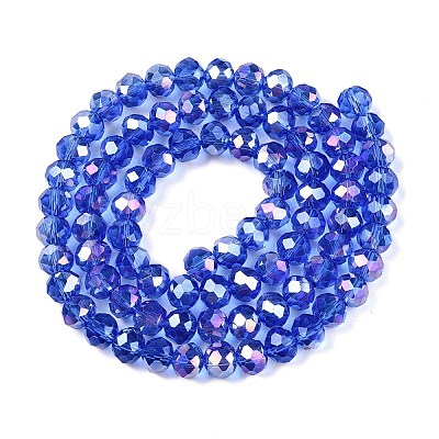 Electroplate Glass Beads Strands LS-EGLA-A044-T6mm-B31-1
