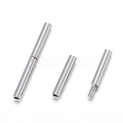 Tarnish Resistant 304 Stainless Steel Bayonet Clasps STAS-F108-12P-1.3mm-1