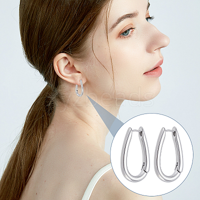 6 Pairs Alloy Hoop Earrings EJEW-UN0003-22P-1