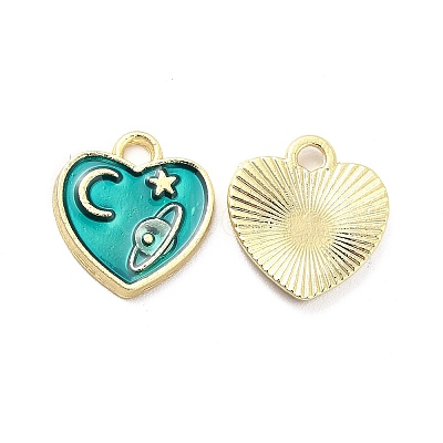 Alloy Enamel Pendants ENAM-E004-06LG-1