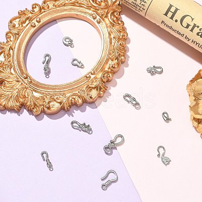 11Pcs 11 Styles 304 Stainless Steel Hook Clasps STAS-CJ0003-39P-1
