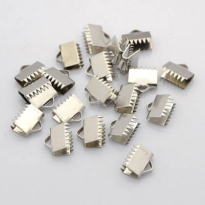 Tarnish Resistant 304 Stainless Steel Ribbon Clamp Ends STAS-N024-07-1
