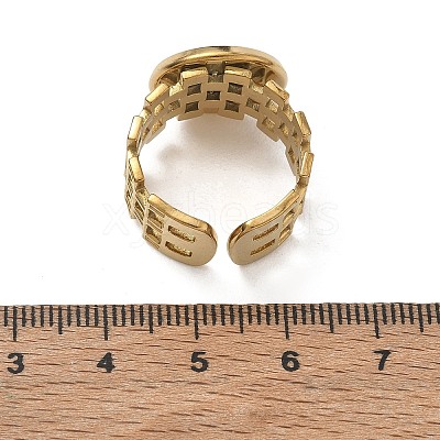 304 Stainless Steel Cuff Ring Components SA-CBA37BC-17D-G-1