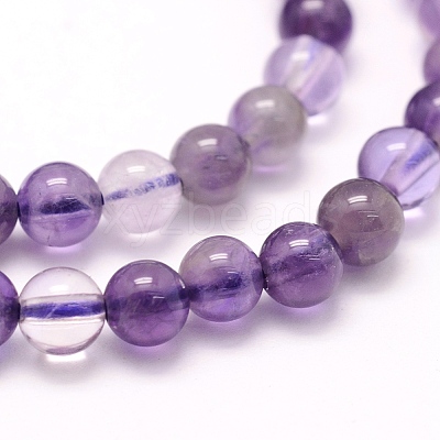Natural Amethyst Beads Strands X-G-P335-02-4mm-1