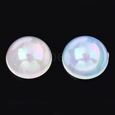 Electroplated ABS Plastic Imitation Pearl Beads KY-N020-09B-01-1