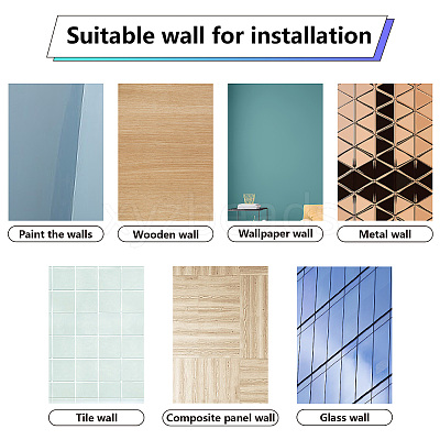 8 Sheets 8 Styles PVC Waterproof Wall Stickers DIY-WH0345-247-1