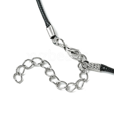 Braided Glass Seed Bead Spider Pendant Necklaces NJEW-MZ00036-03-1