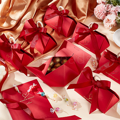 Handbag Shape Candy Packaging Box CON-WH0086-039B-1