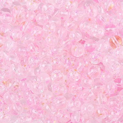 Baking Paint Transparent Glass Beads DGLA-T004-08K-1