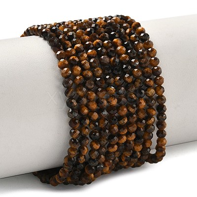 Natural Tiger Eye Beads Strands G-A129-3mm-C02-1