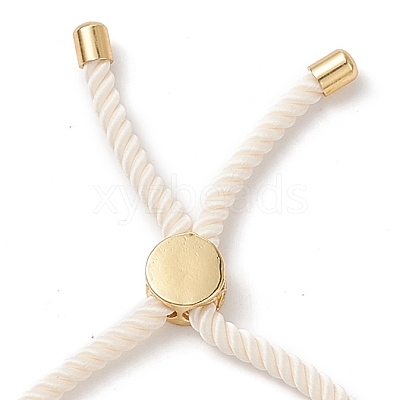 Half Finished Twisted Milan Rope Slider Bracelets FIND-G032-01G-09-1