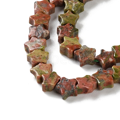 Natural Unakite Beads Strands G-G085-B53-02-1
