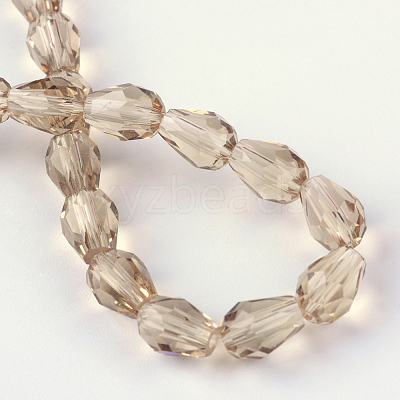 Transparent Glass Bead Strands LS-GLAA-R024-6x8mm-05-1