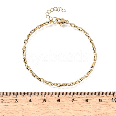 3MM 304 Stainless Steel Twisted Oval Link Chain Bracelets for Man and Women SA-CBAB767-17A-G-1