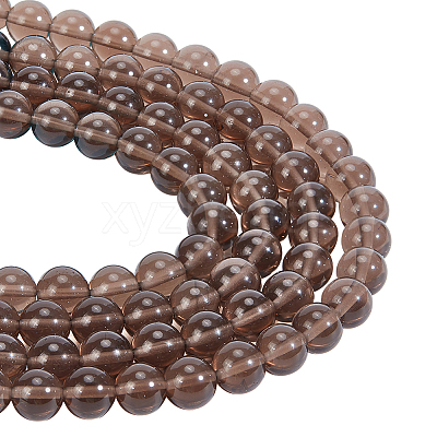 2 Strands Natural Obsidian Beads Strands G-NB0004-70-1