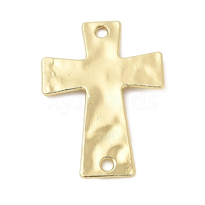 Alloy Textured Religion Cross Links Connector Charms FIND-Z127-01G-03-1