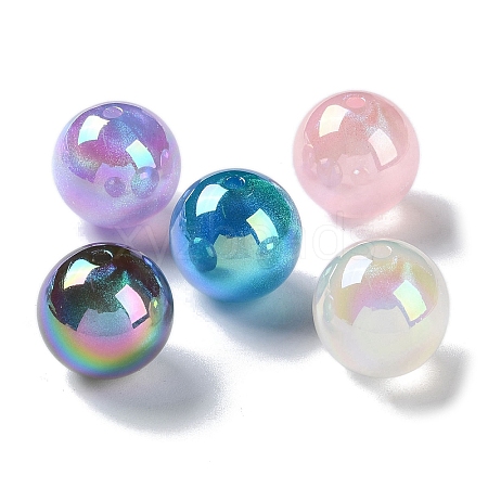 Opaque Acrylic Beads OACR-B019-05-1