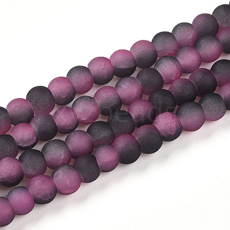 Crackle Glass Beads Strands GLAA-N009-4mm-09-1