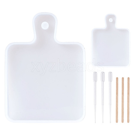 DIY Rectangle Handle Dinner Plate Silicone Molds DIY-TA0008-79-1