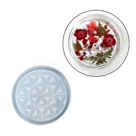 DIY Life of Flower Textured Cup Mat Silicone Molds SIMO-H009-05A-1