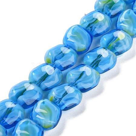 Handmade Milleflori Glass Beads Strands LAMP-M018-01A-04-1