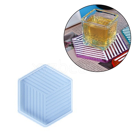 Imitation Cube Coaster Food Grade Silicone Molds SIMO-PW0001-099C-1