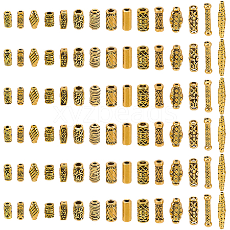 150Pcs 15 Styles Tibetan Style Alloy Beads FIND-SC0023-87-1