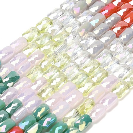 Electroplate Glass Beads Strands EGLA-P068-01A-08-1