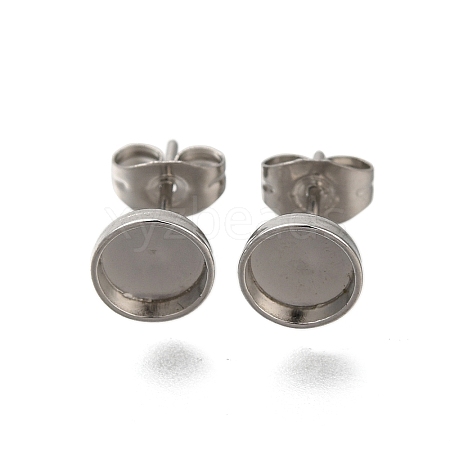 304 Stainless Steel Stud Earrings for Women EJEW-M028-01S-1