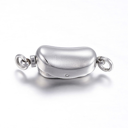 Tarnish Resistant 304 Stainless Steel Box Clasps LS-STAS-F108-02P-1