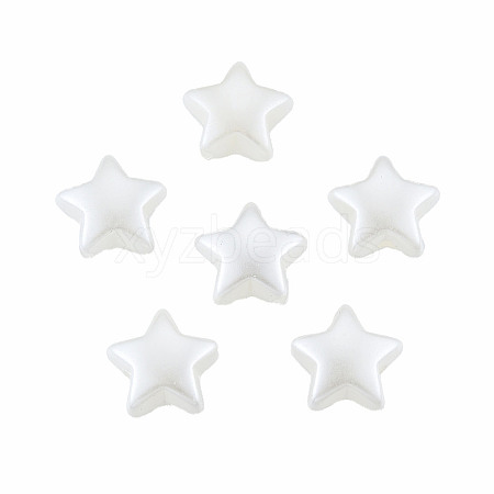 ABS Plastic Imitation Pearl Beads X-OACR-T018-07-1