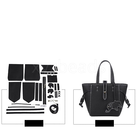 DIY Elephant Shoulder Tote Bags Kits PW-WG8D528-04-1