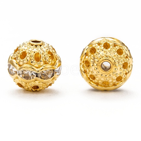 Brass Rhinestone Beads RB-H041-5-1