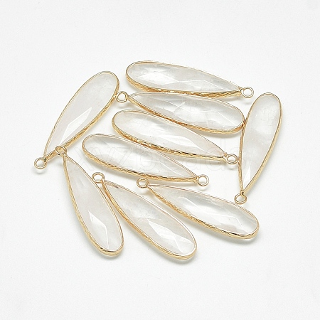 Natural Quartz Crystal Pendants G-Q494-56A-1