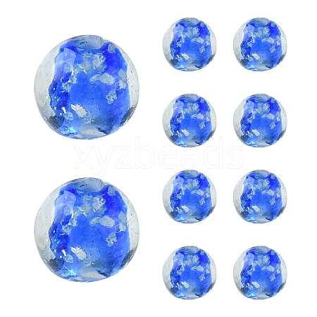 20Pcs Handmade Luminous Lampwork Beads LAMP-YW0001-21-1