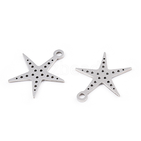 201 Stainless Steel Pendants STAS-T052-50P-1