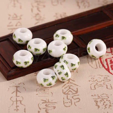 Handmade European Porcelain Beads PORC-TAC0001-03-08-1