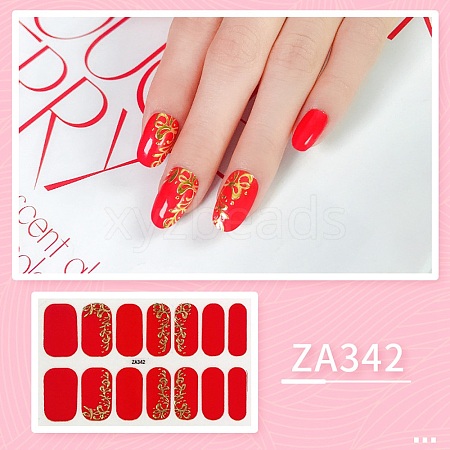 Resin Nail Wraps Sticker MRMJ-H004-04-1