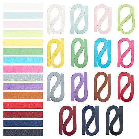 Globleland 15 Bags 15 Colors Quilling Paper Strips DIY-GL0007-01-1