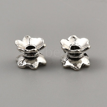 Tibetan Style Alloy Bead Caps FIND-WH0291-09C-AS-1