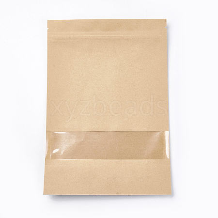 Kraft Paper Zip Lock bag OPP-WH0003-01D-1