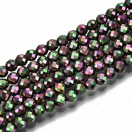 Electroplate Non-magnetic Synthetic Hematite Beads G-T114-60A-06-1